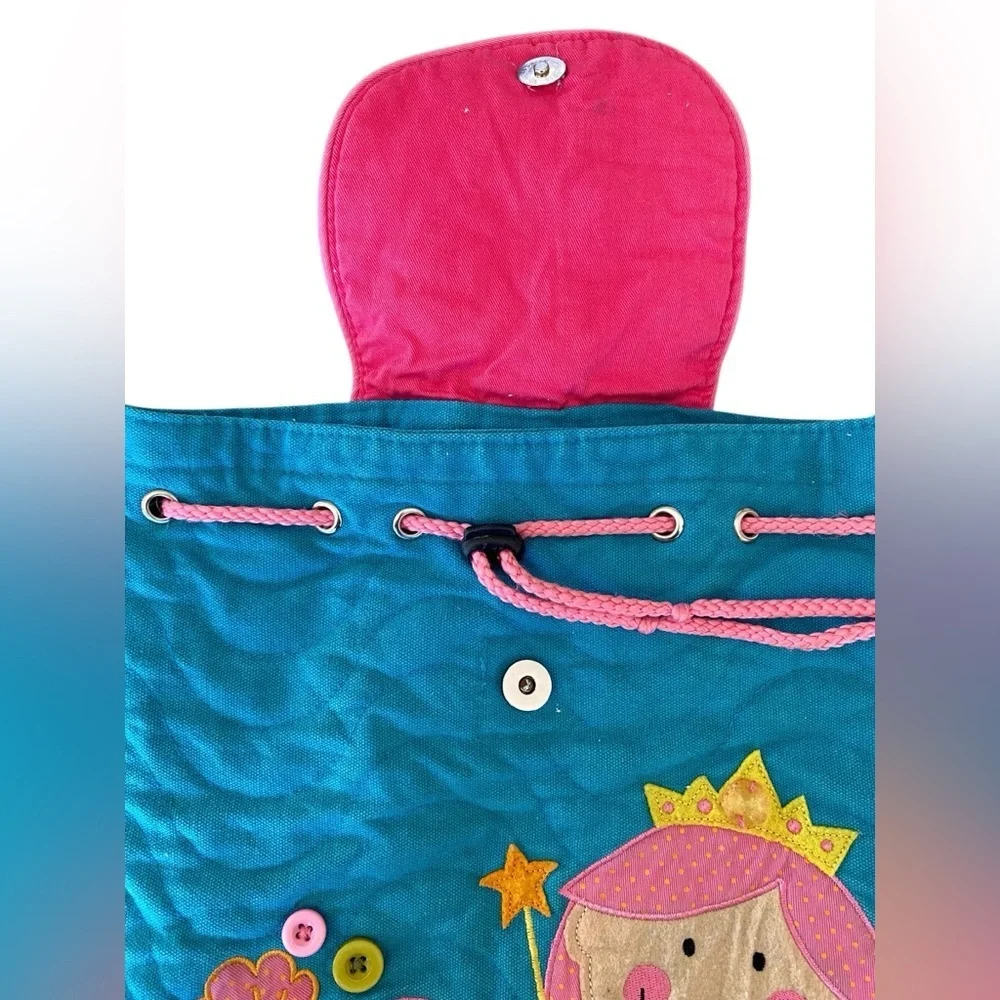 Stephen Joseph Mermaid Backpack Drawstring Magnet Toddler Kids School Preschool